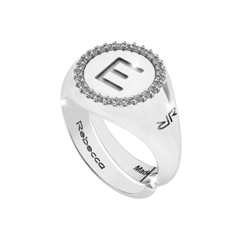 Anello Donna con Lettera Iniziale E SWRAZE55 - Rebecca Gioielli