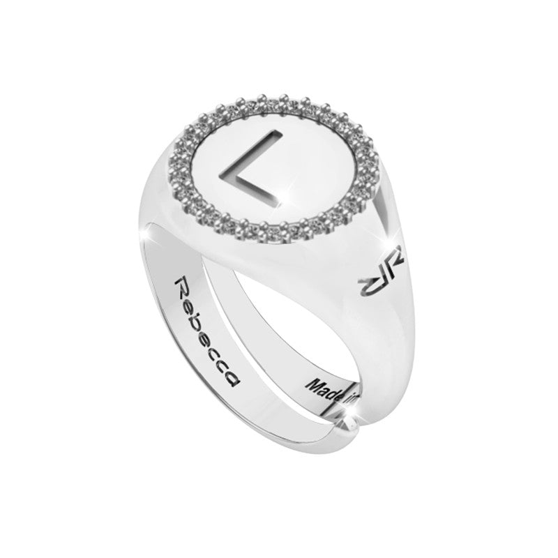 Anello Donna con Lettera Iniziale L SWRAZL62 - Rebecca Gioielli