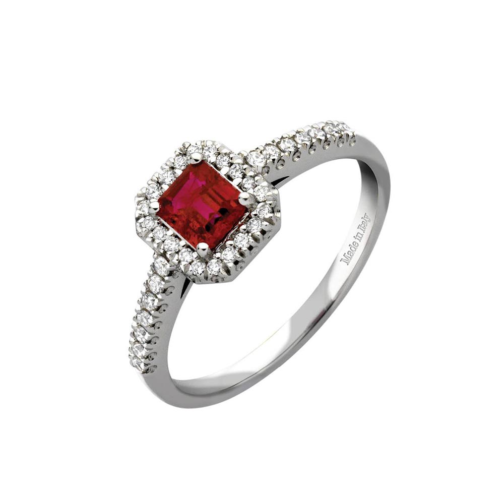 Anello con Rubino Rosso Davite & Delucchi
