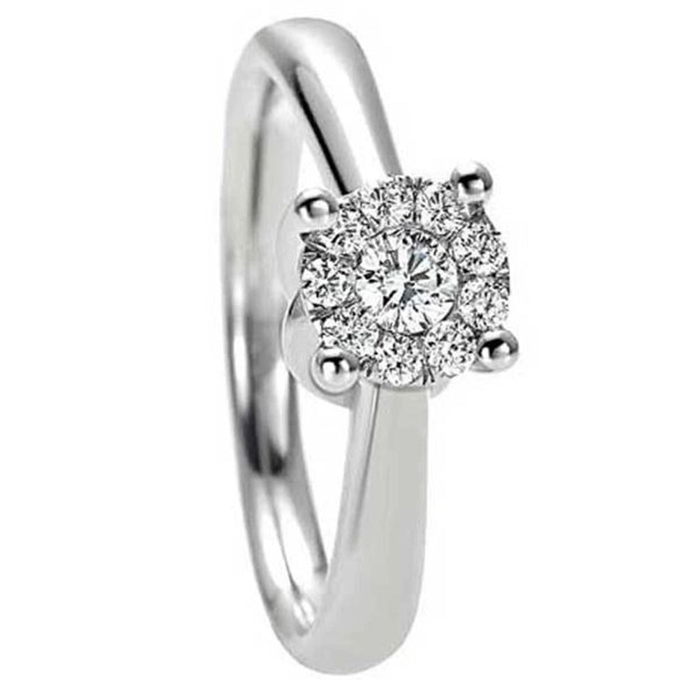 Anello di Fidanzamento Solitario Nodo D' Amore Recarlo