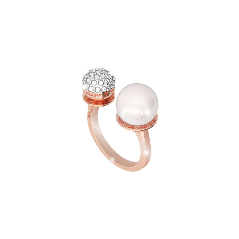 Anello in Bronzo con Perla Hollywood Pearl BHOARR18 - Rebecca Gioielli