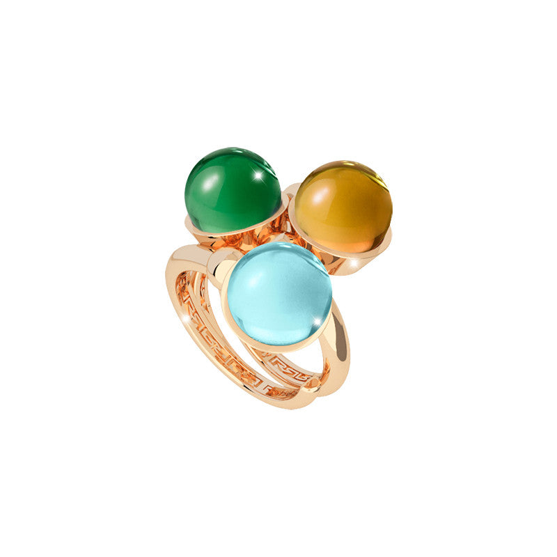 Anello in Bronzo con Pietre Hollywood Stone BHSAOO15 - Rebecca Gioielli