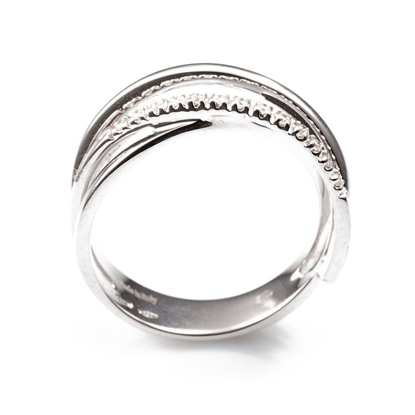 Anello in Oro Bianco e Diamanti AA027802 - Davite & Delucchi