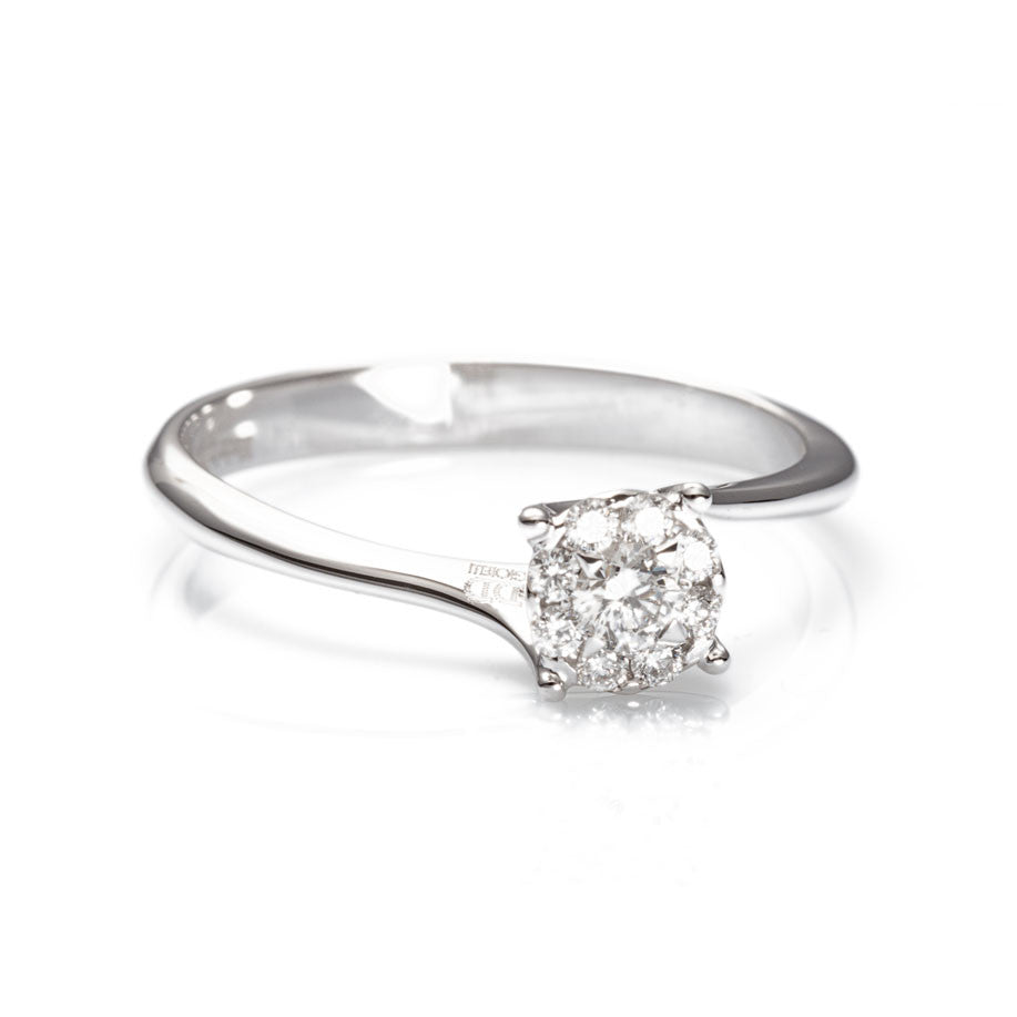 Anello in Oro Bianco e Diamanti AA030211 0S - Davite & Delucchi