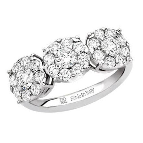 Anello in Oro Bianco e Diamanti - AA030268 0S - Davite & Delucchi