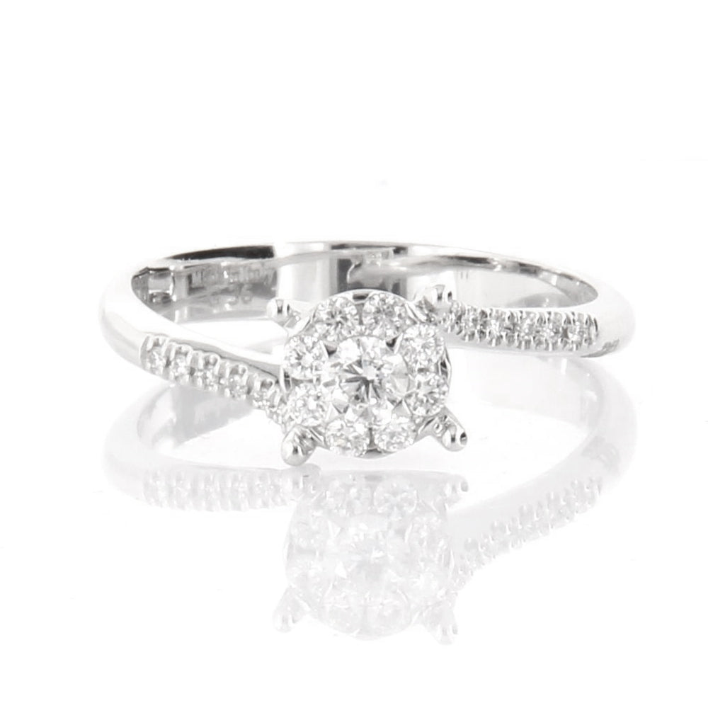 Anello in Oro Bianco e Diamanti AA030200 0S - Davite & Delucchi