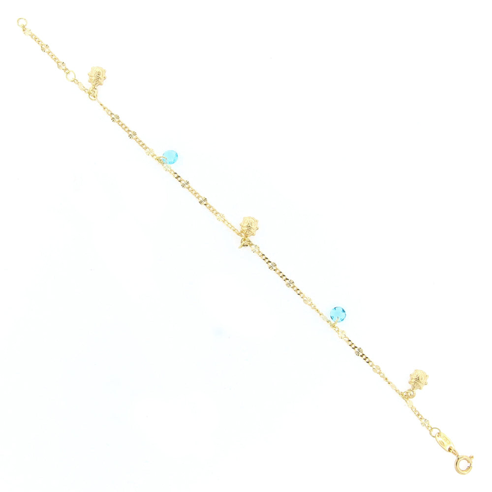 Bracciale Bambina Battesimo in Oro con Coccinelle