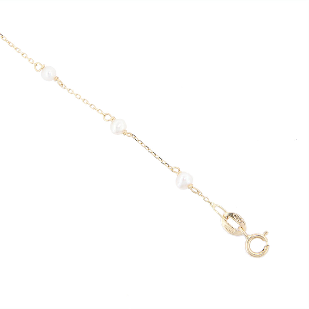 Bracciale Bambina Battesimo in Oro con Perle