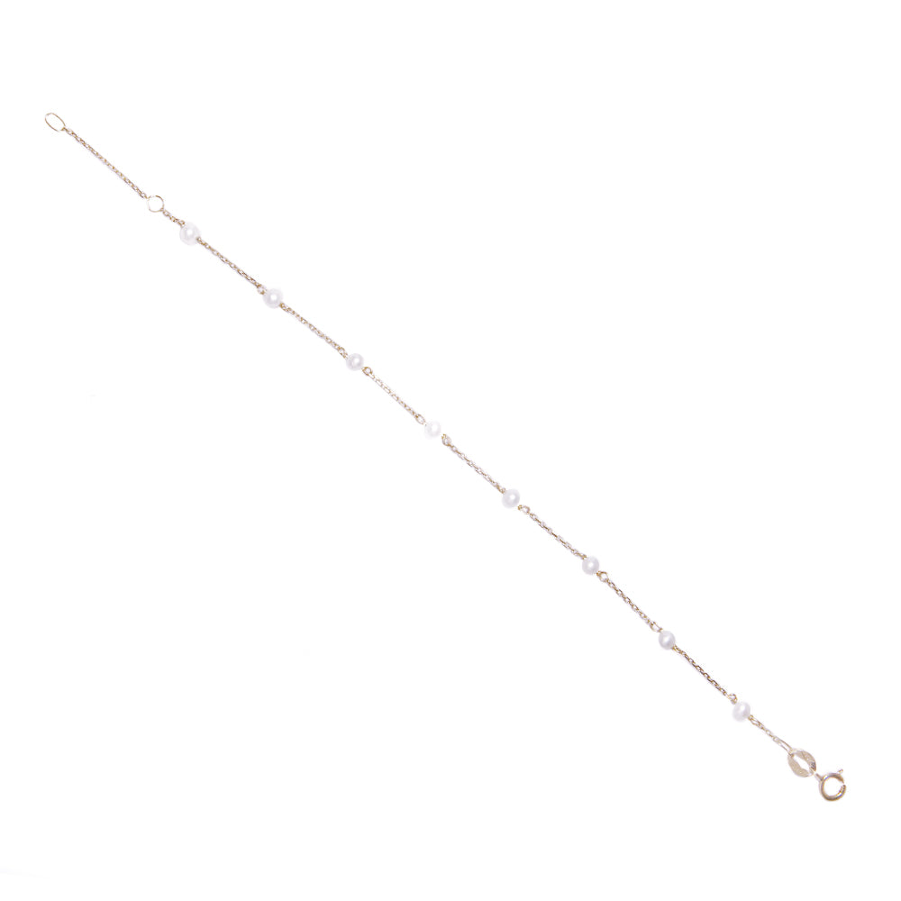 Bracciale Bambina Battesimo in Oro con Perle