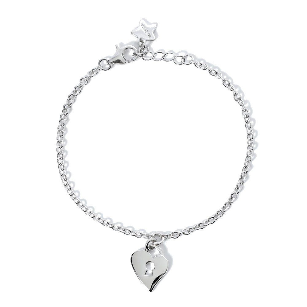 Bracciale Bambina in Argento Lucchetto Mabina Gioielli
