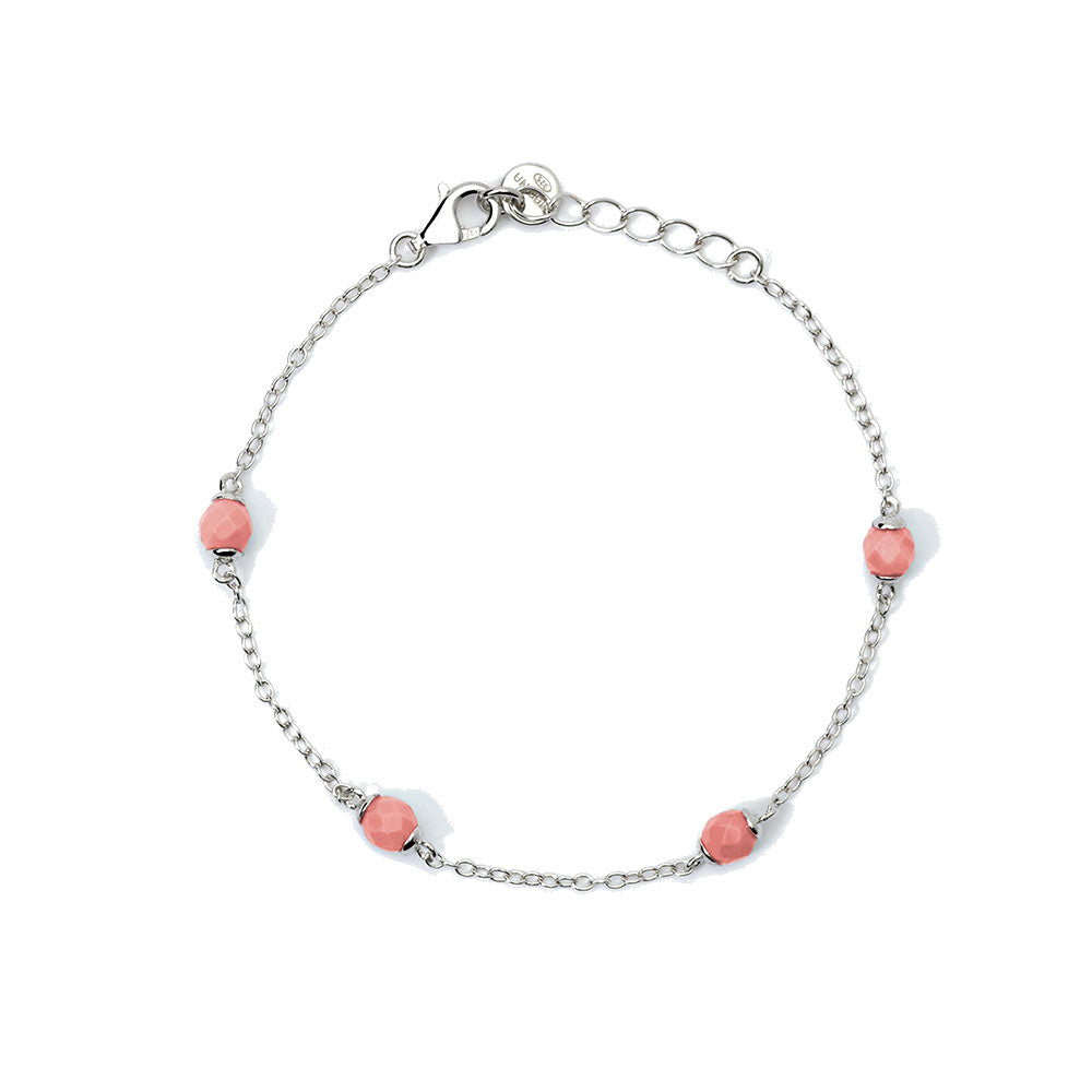 Bracciale Bambina in Argento con Corallo Mabina Gioielli