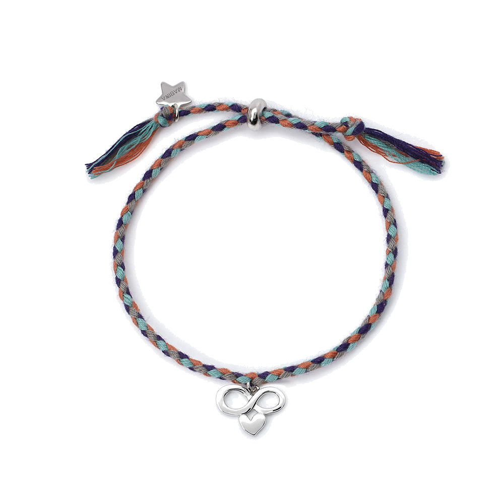 Bracciale Bambina in Corda Infinito Argento Mabina Gioielli