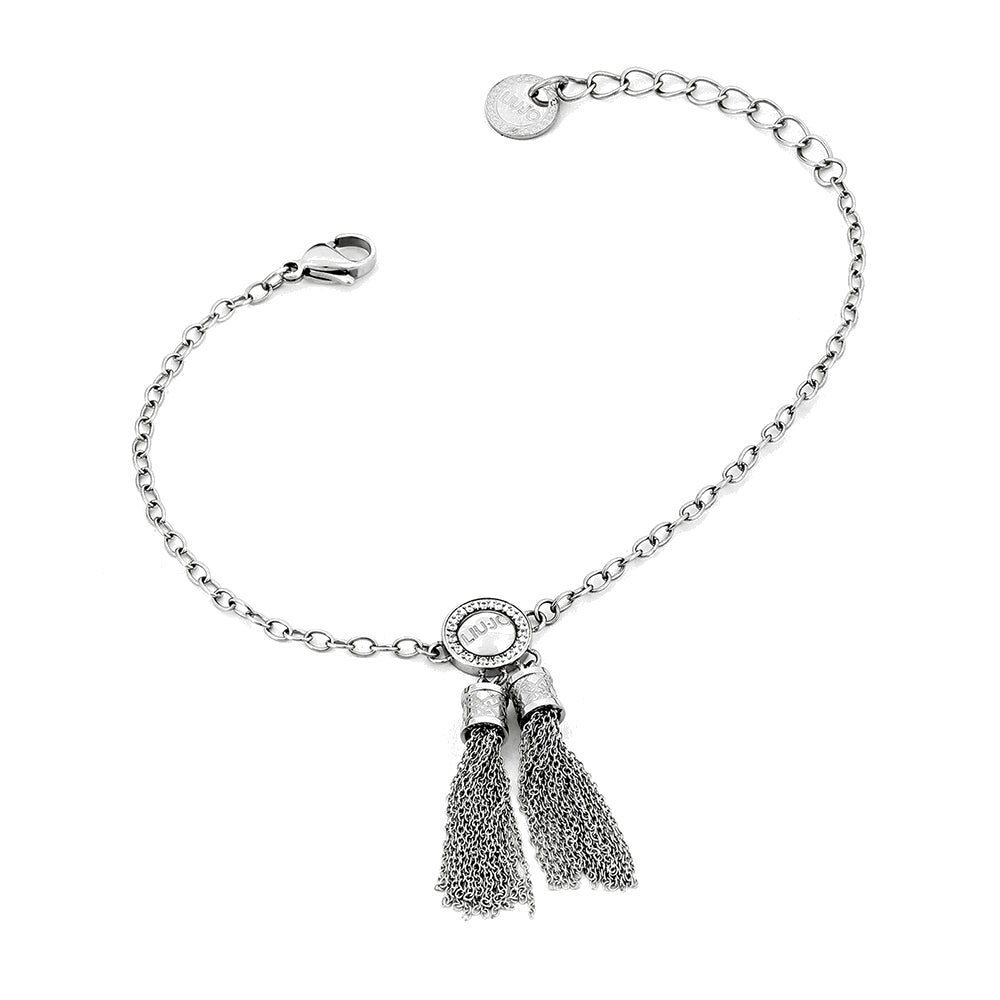Bracciale Donna Acciaio Nappina Metallica e Cristalli Liu Jo Luxury