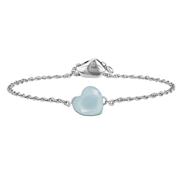 Bracciale personalizzato con due pietre portafortuna a forma
