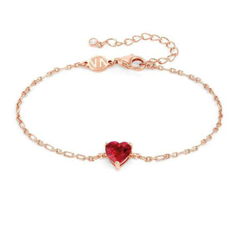 Bracciale Donna Argento Rose Sweetrock Sparkling Love Cuore Nomination