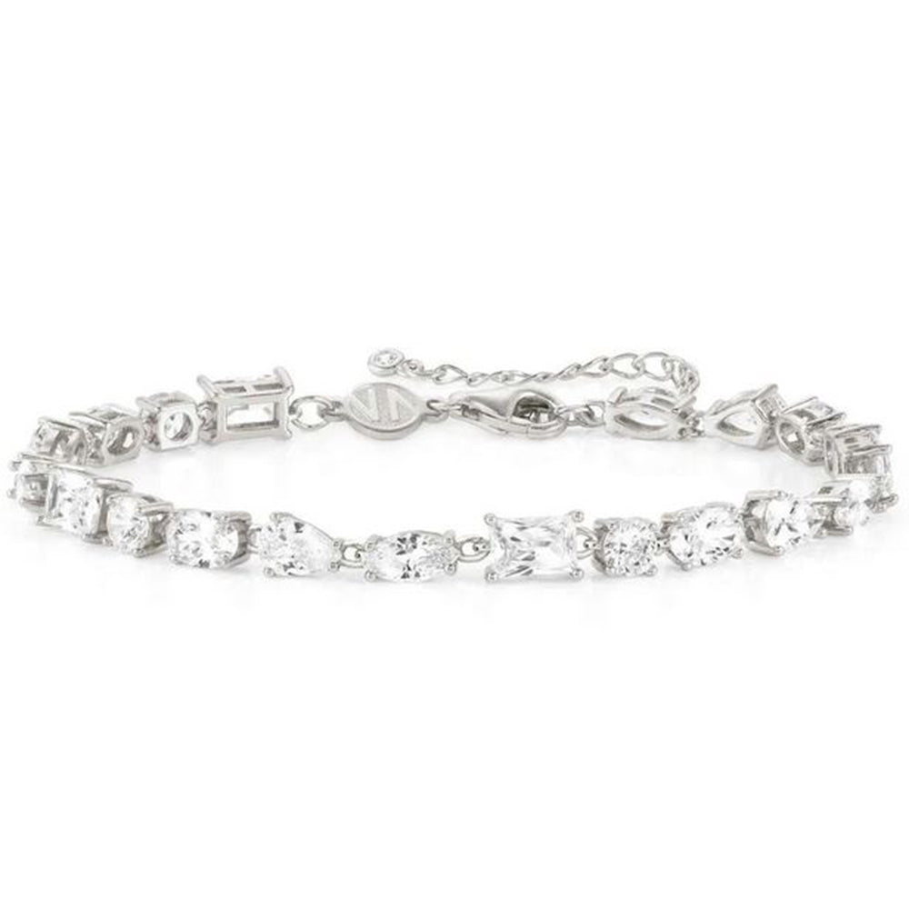 Bracciale Donna Argento Silver Colour Wave Bianco Nomination