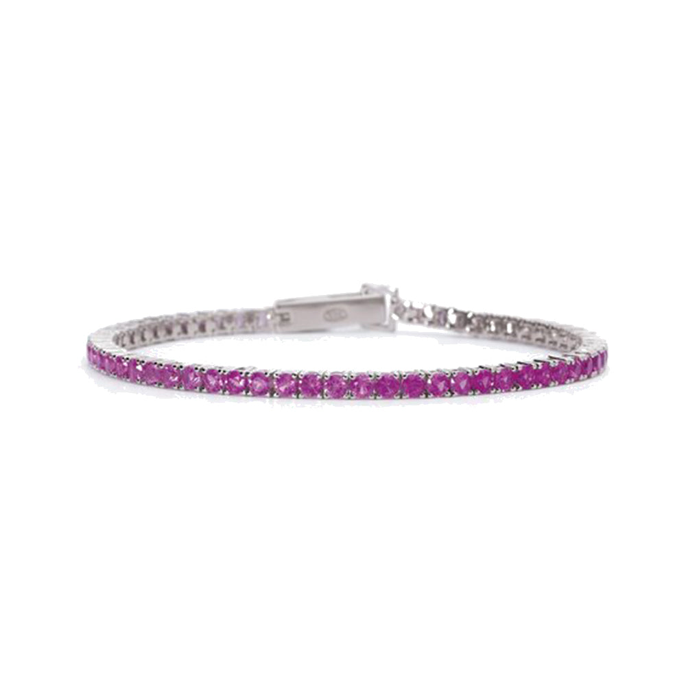 Bracciale Donna Argento Tennis Tormalina Misura M Mabina Gioielli