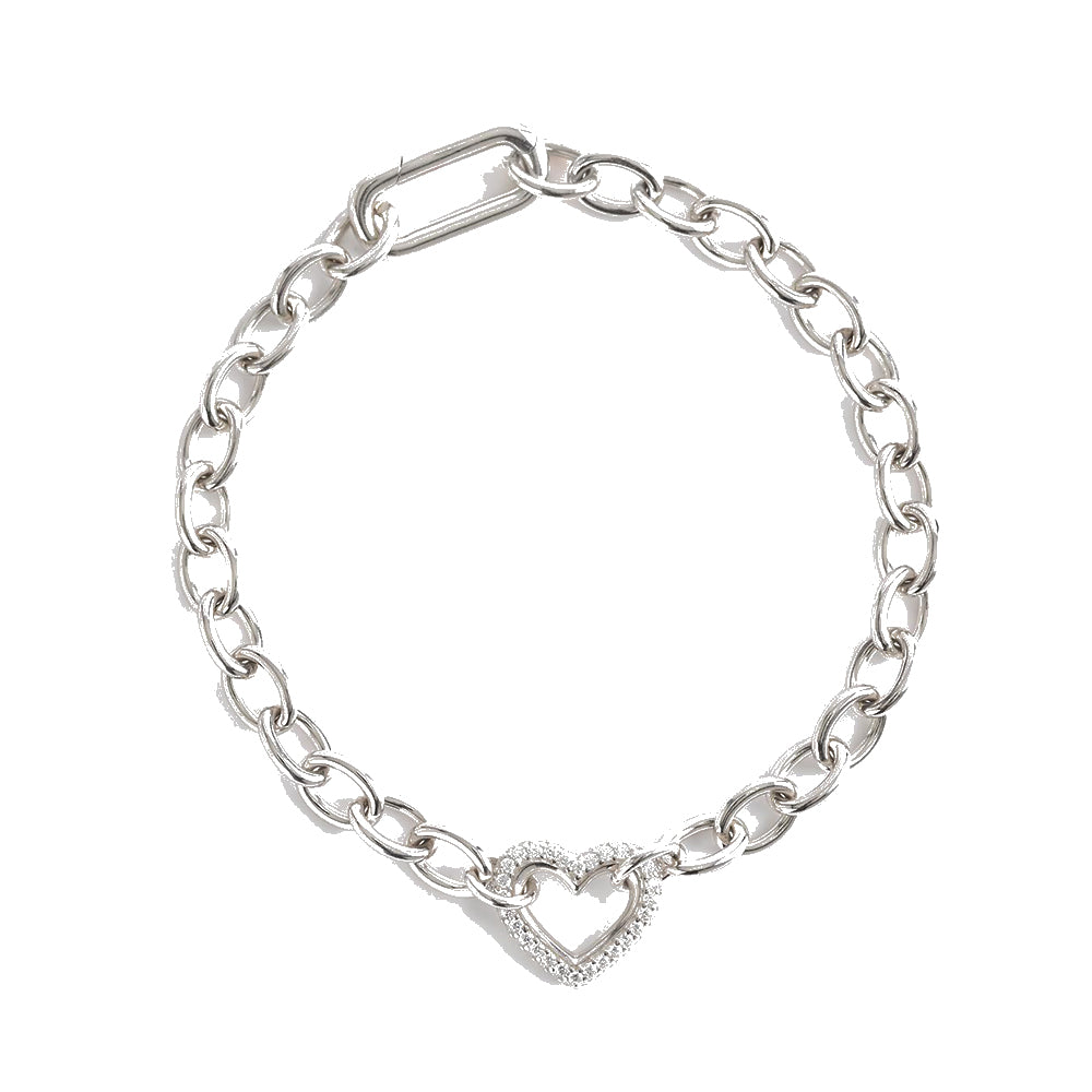 Bracciale Donna Bubble Heart in Argento Mabina Gioielli