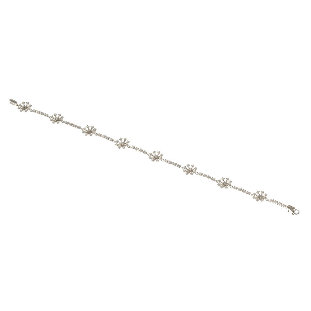 Bracciale Donna Oro Bianco con Zirconi