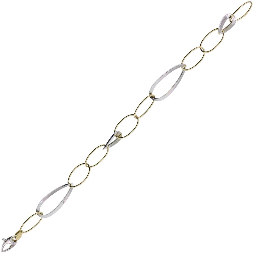 Bracciale Donna Oro Bianco e Giallo