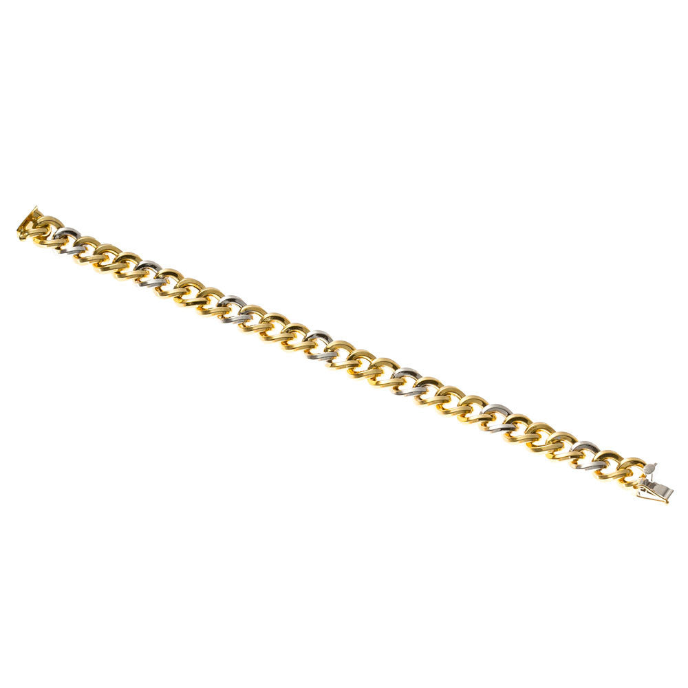Bracciale Donna Oro Bianco e Giallo