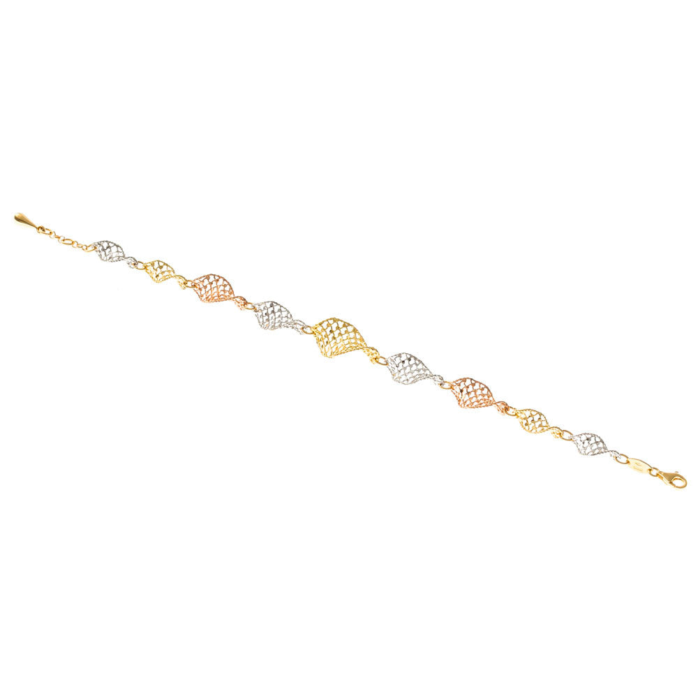 Bracciale Donna Oro Bianco e Giallo