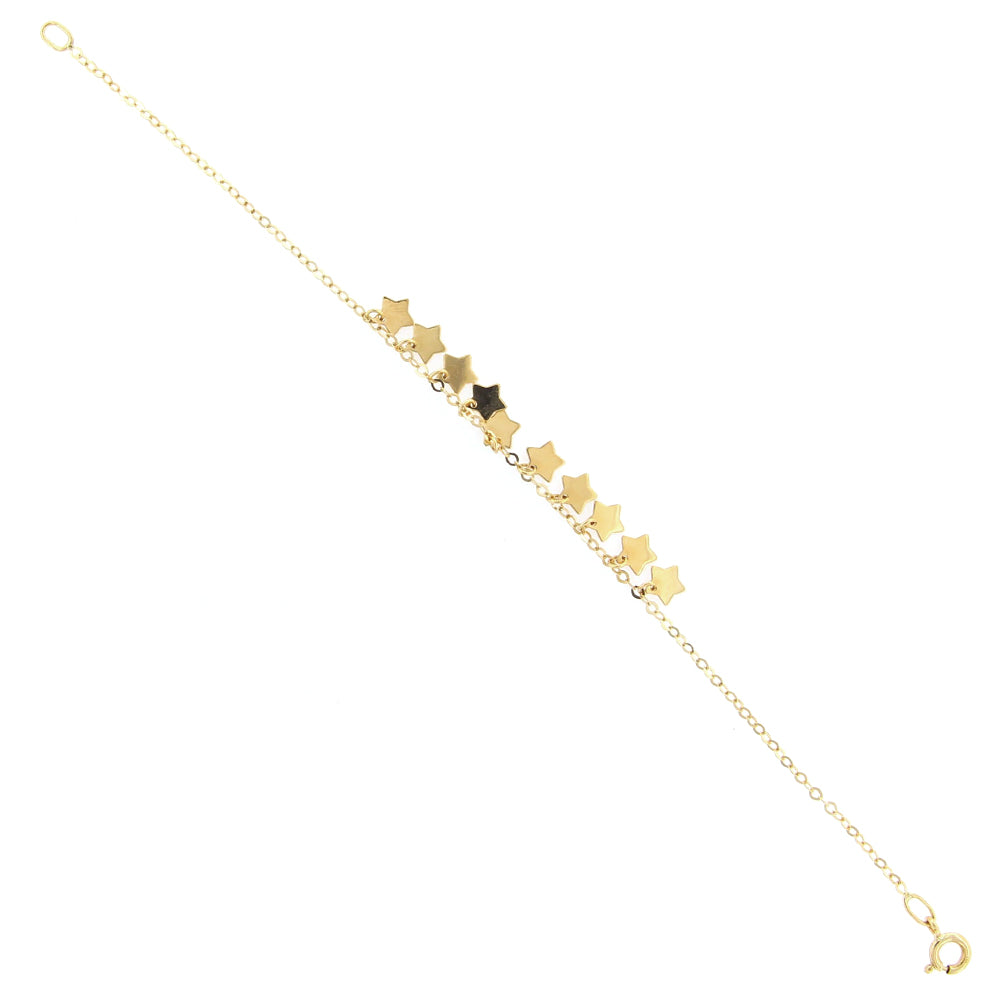 Bracciale Donna Oro Giallo con Charms a Stella