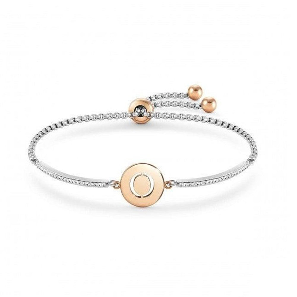 Bracciale Donna in Acciaio e Cubic Zirconia Lettera O Milleluci Nomination