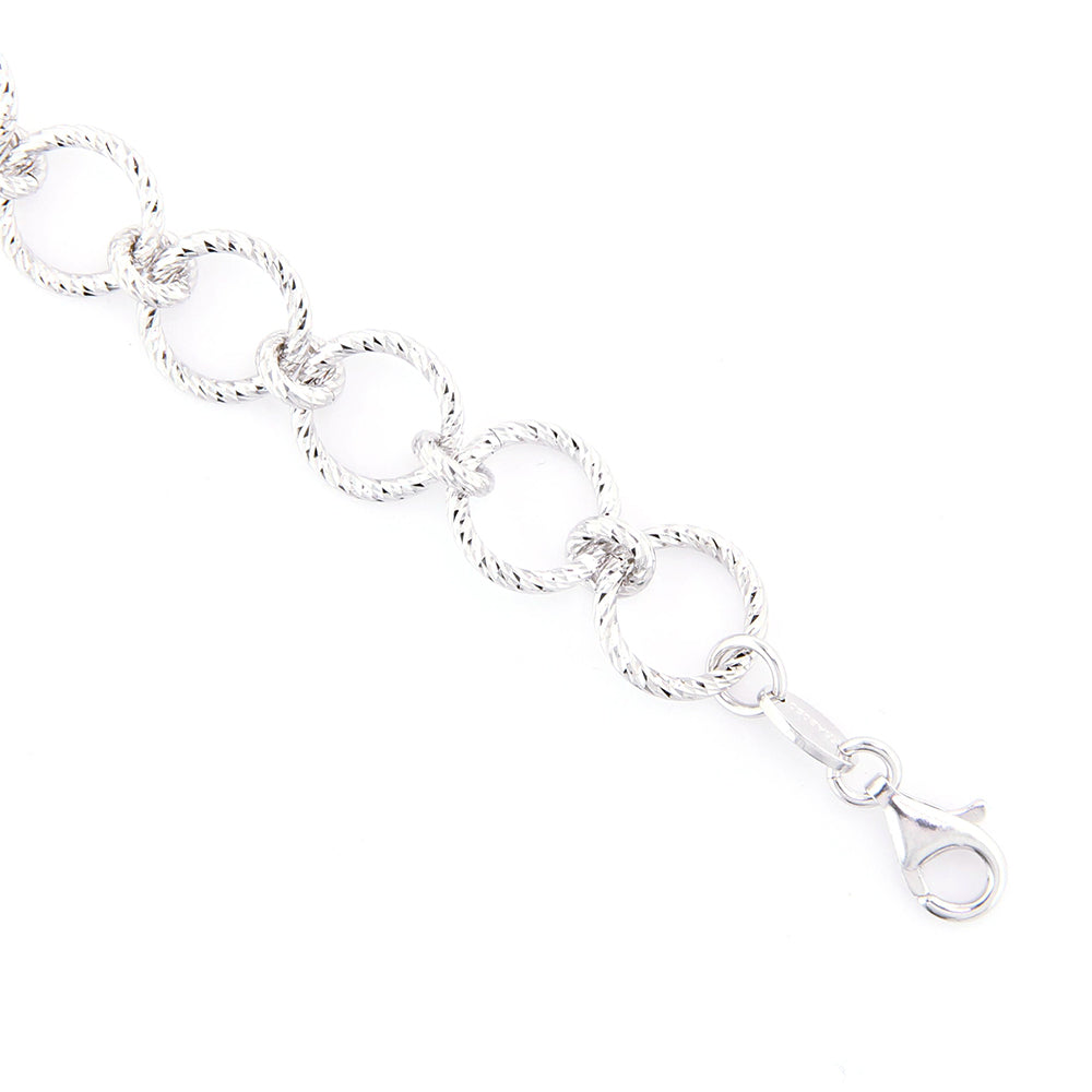 Bracciale Donna in Argento Diamantato Fraboso