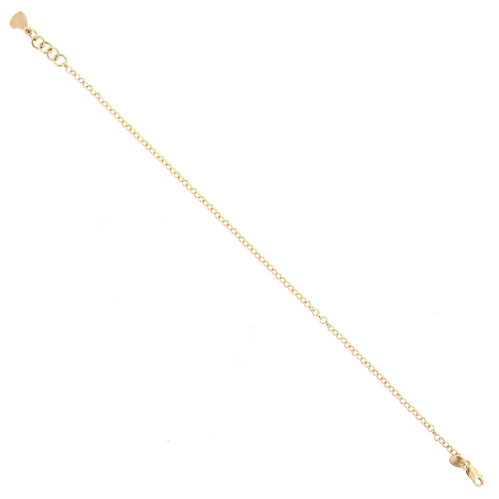 Bracciale Donna in Oro Giallo Maglia Rolo