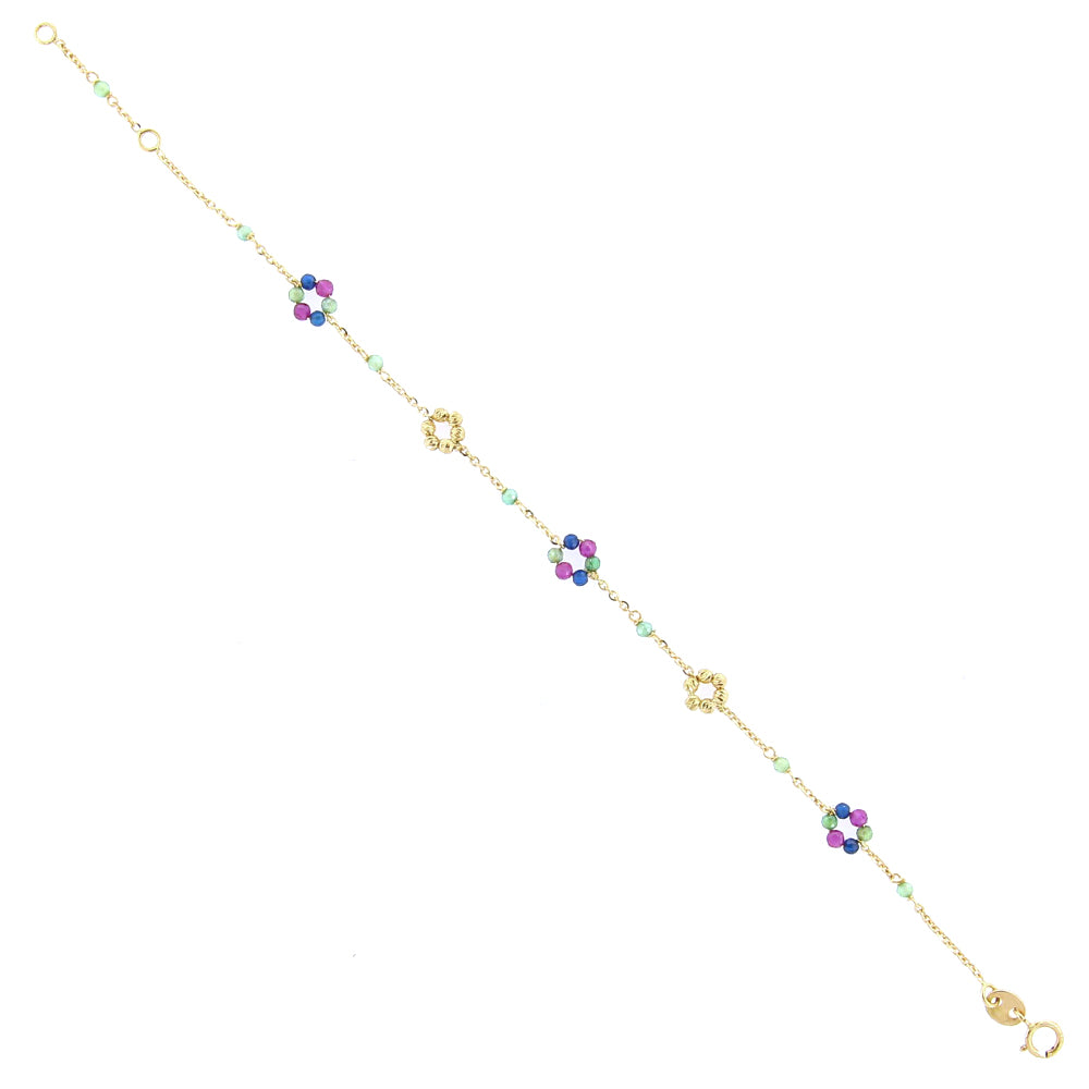 Bracciale Bambina Battesimo in Oro con Pietre