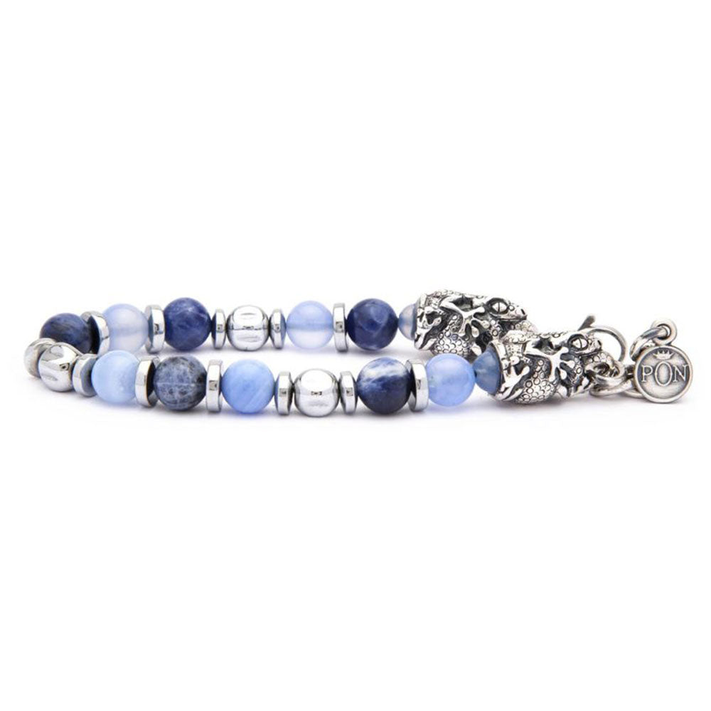 Bracciale Unisex Geco Sodalite Lilla Portonovo