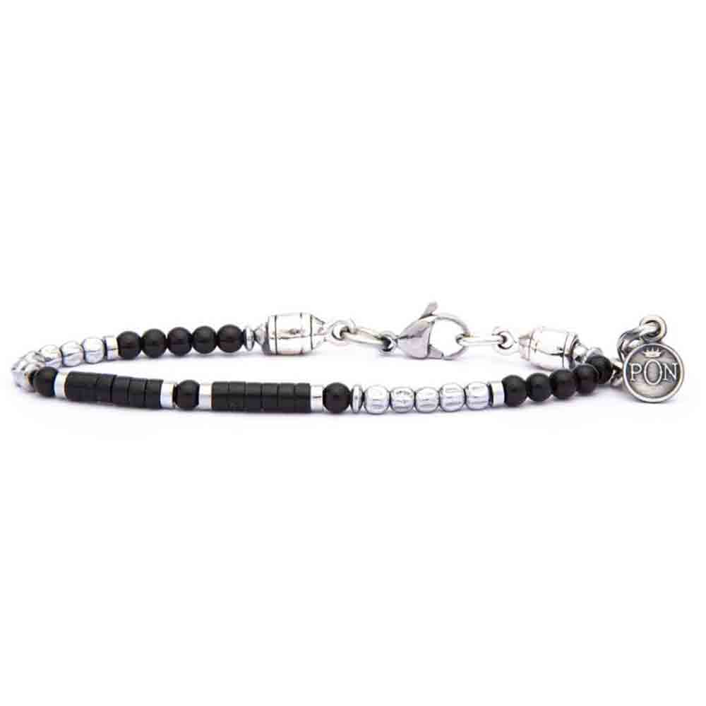 Bracciale Uomo Discetto Onice Pietre Onice Portonovo