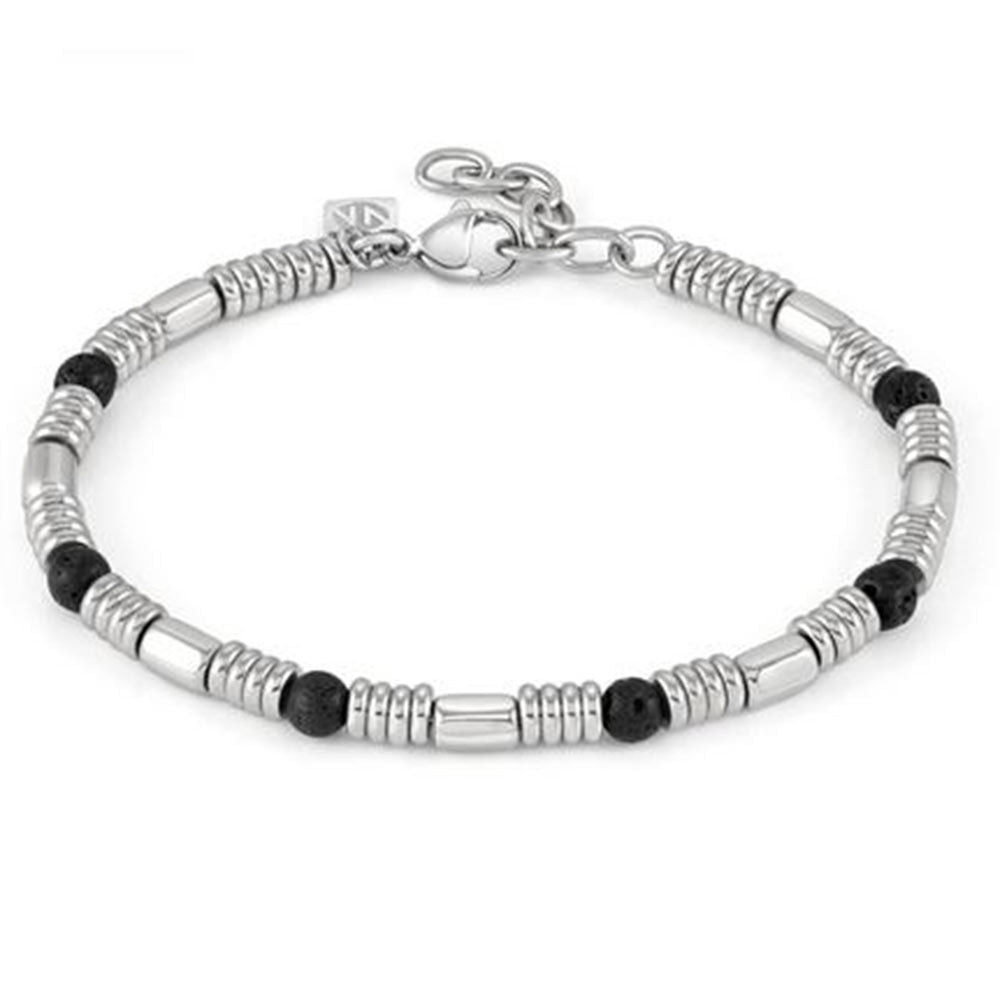 Bracciale Uomo Instinctstyle Stones Pietra Lavica Nomination