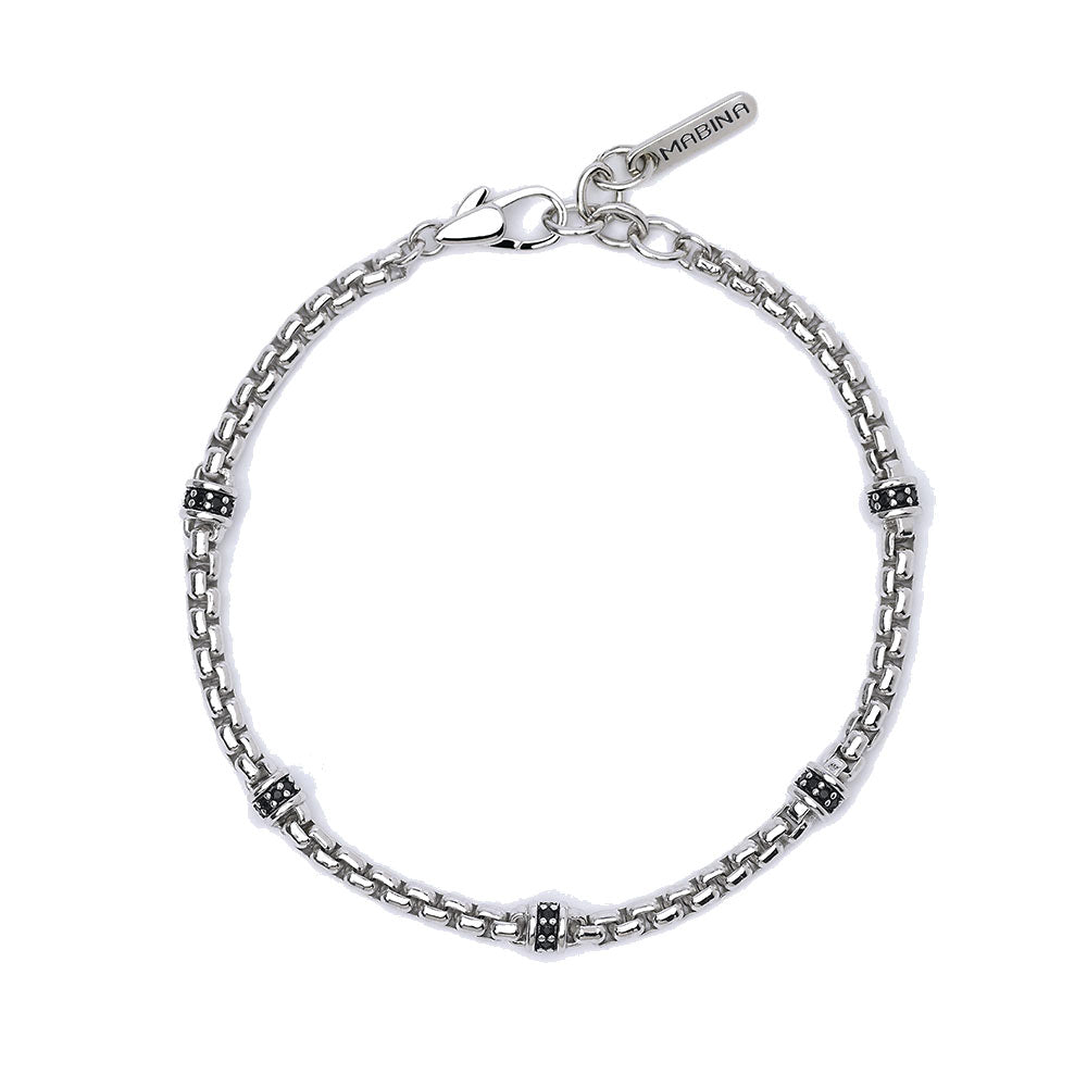 Bracciale Uomo in Argento Montecarlo Mabina Gioielli