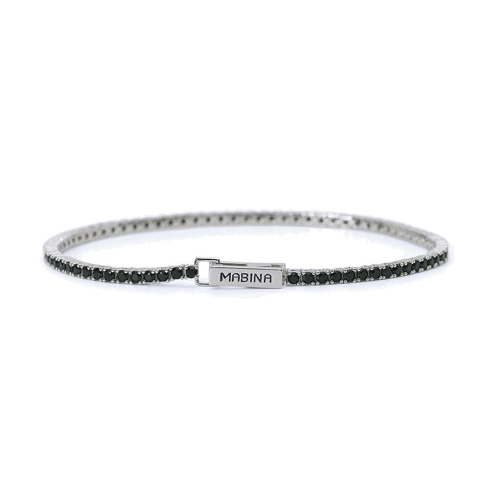 Bracciale Uomo in Argento Tennis Misura S Mabina Gioielli