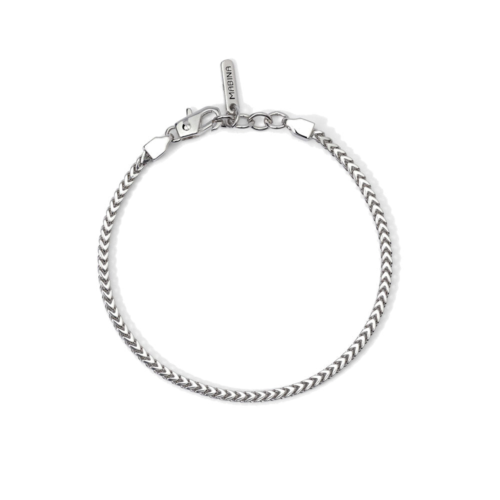 Bracciale Uomo in Argento con Catena Franco Mabina Gioielli