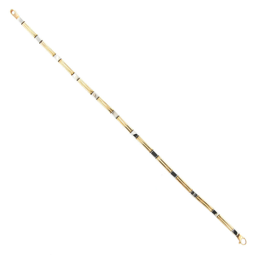 Bracciale Uomo in Oro Bicolore
