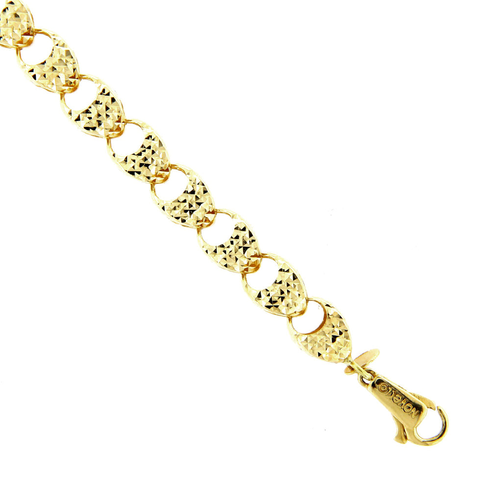 Bracciale Donna in Oro Giallo Diamantato