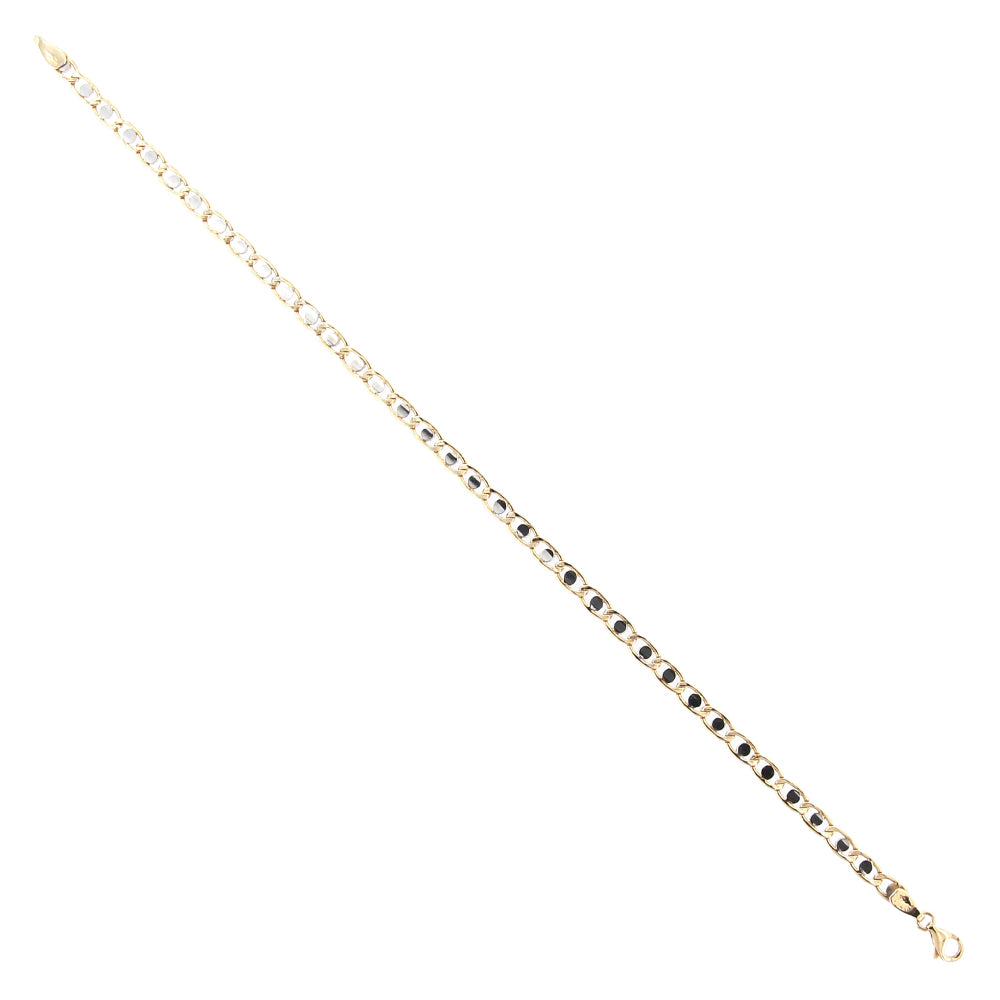 Bracciale Unisex Oro Bianco e Giallo