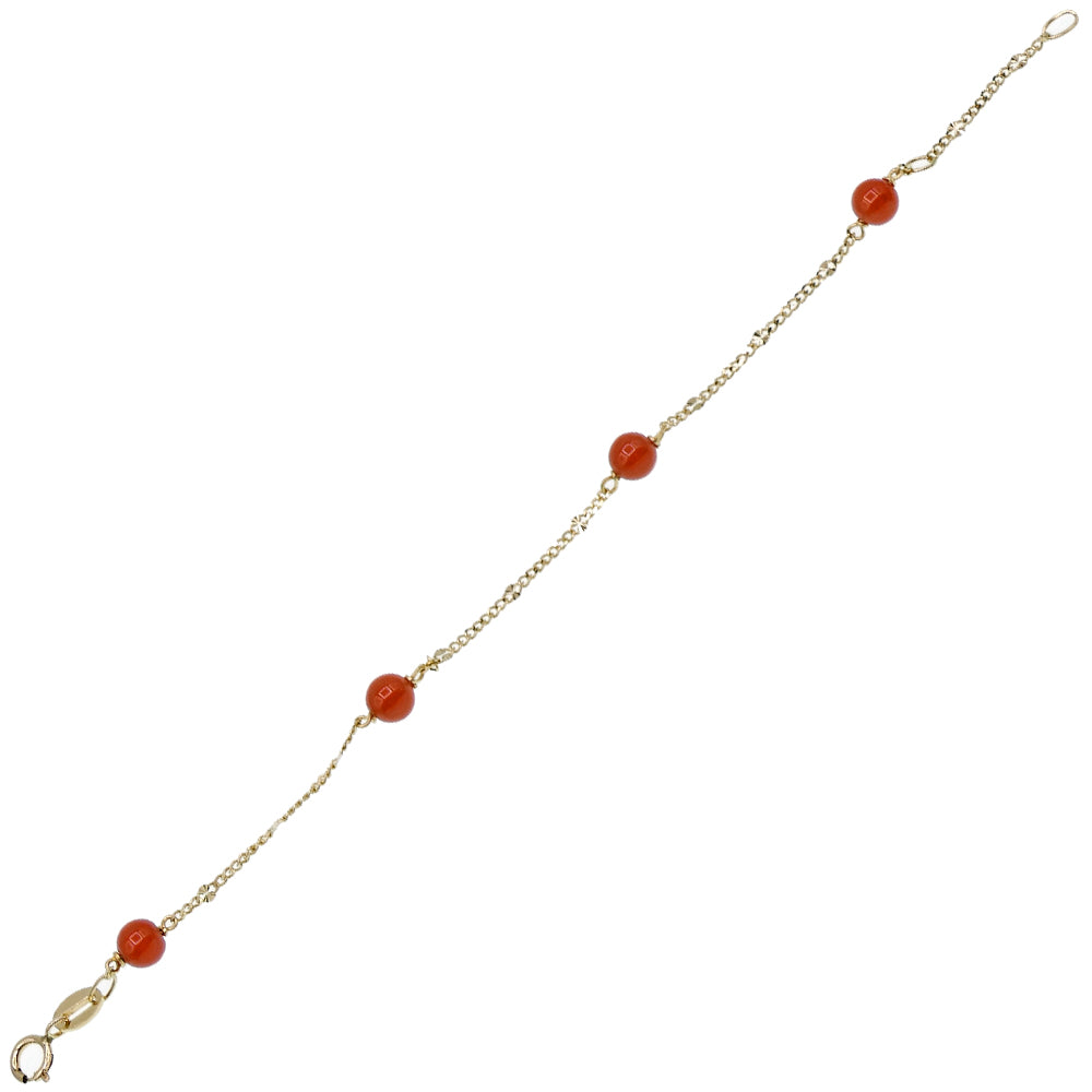 Bracciale Bambina Oro Giallo con Coralli - 5251B32X050