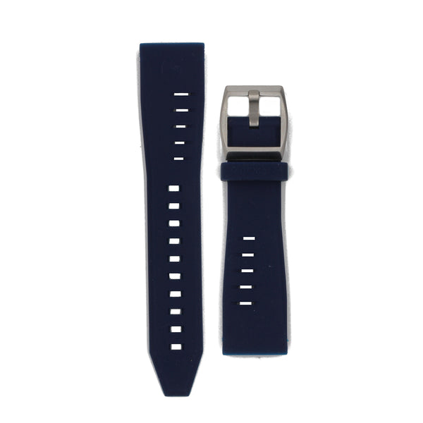 QUARKZMAN Cinturino in Silicone da 24 mm con Chiusura in Gomma Morbida a Sgancio Rapido con Fibbia in Acciaio Inossidabile Elettrolitico, Colore Grigio Chiaro, per Uomo e Donna