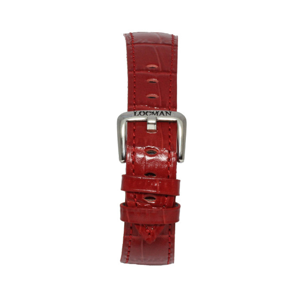 Cinturino Orologio Uomo 1960 Locman in Pelle Rossa