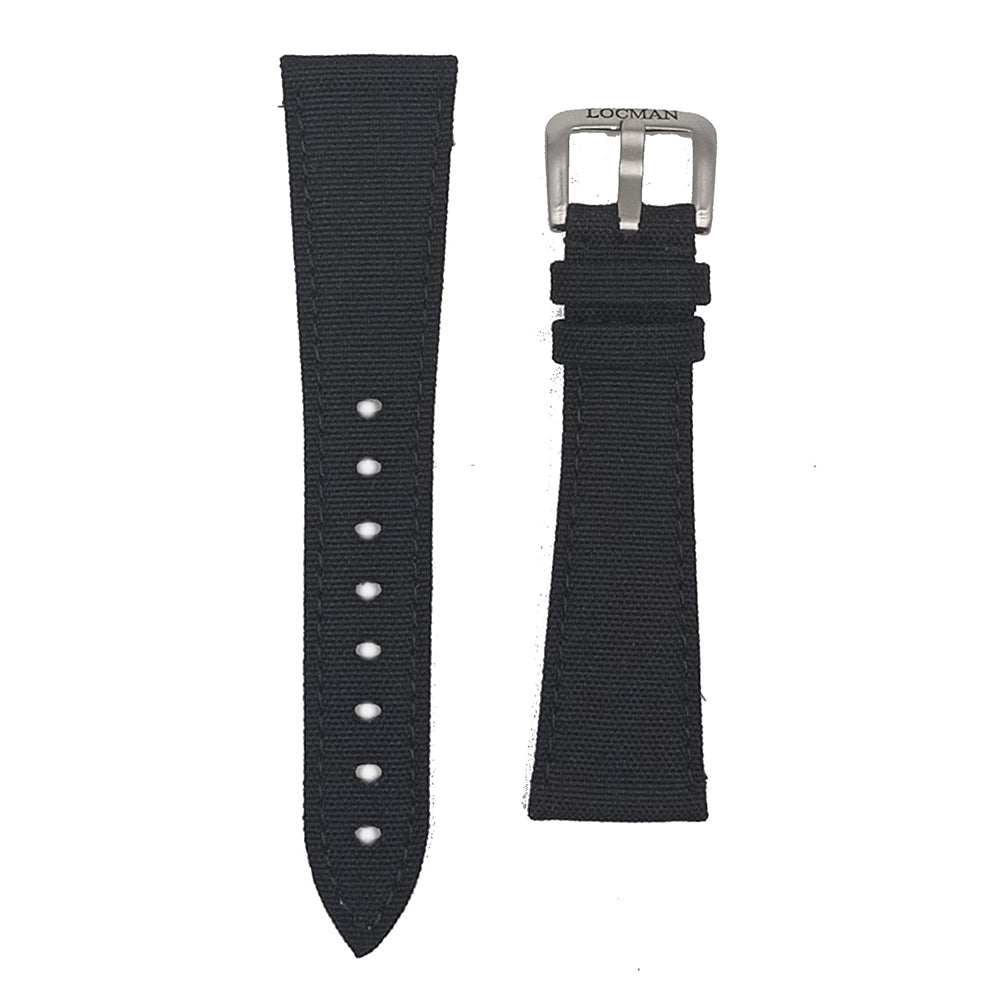 Cinturino Orologio Uomo Sport Locman in Tessuto Nero