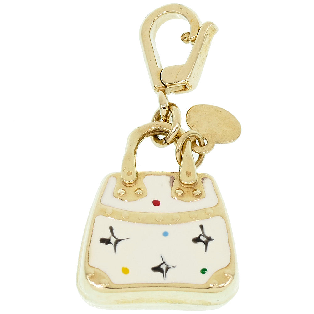 Ciondolo Bag Oro Giallo e Smalto