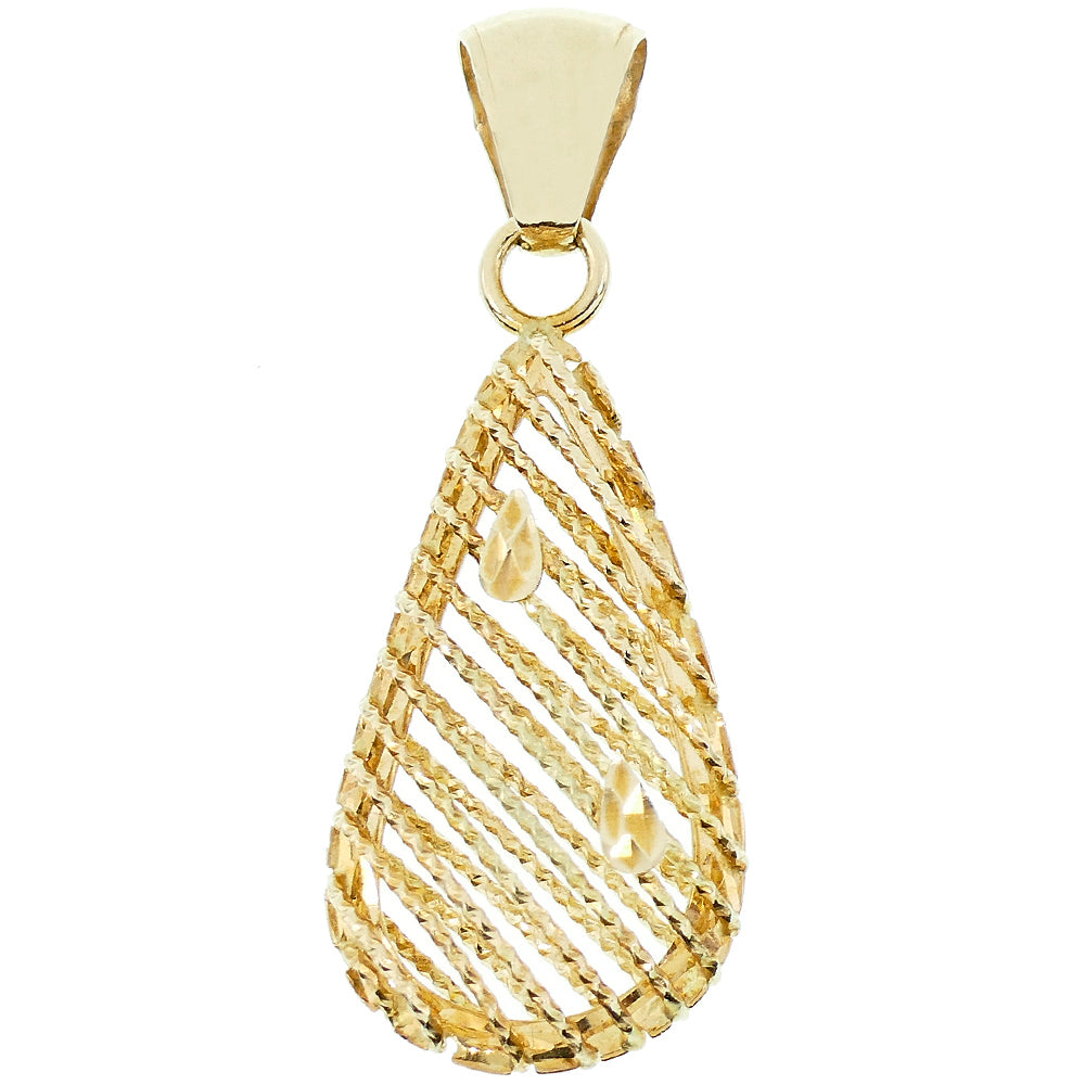Ciondolo Goccia in Oro Giallo