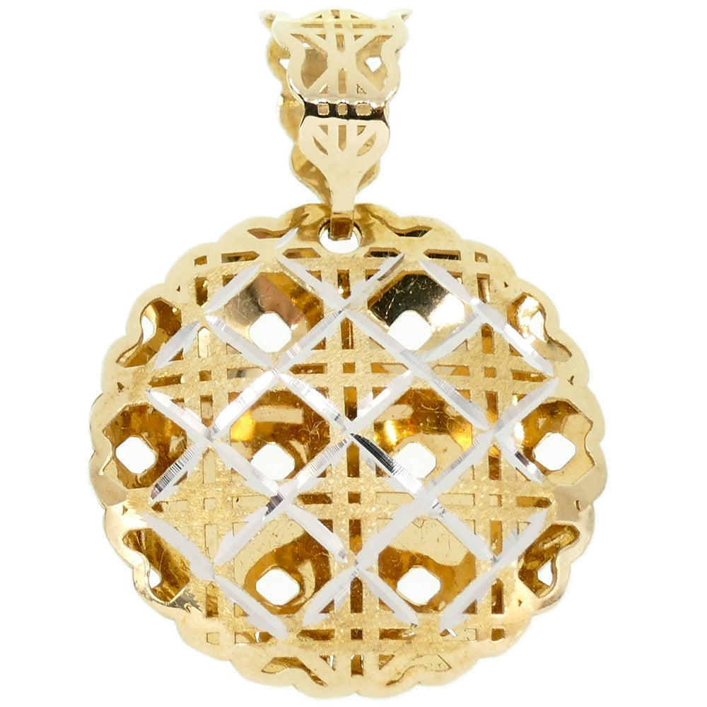 Ciondolo in Oro Bianco e Giallo