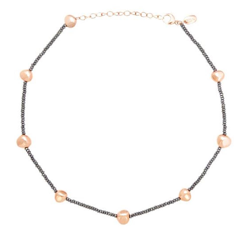 Collana Donna Acciaio B Rock Ematite Rose Breil