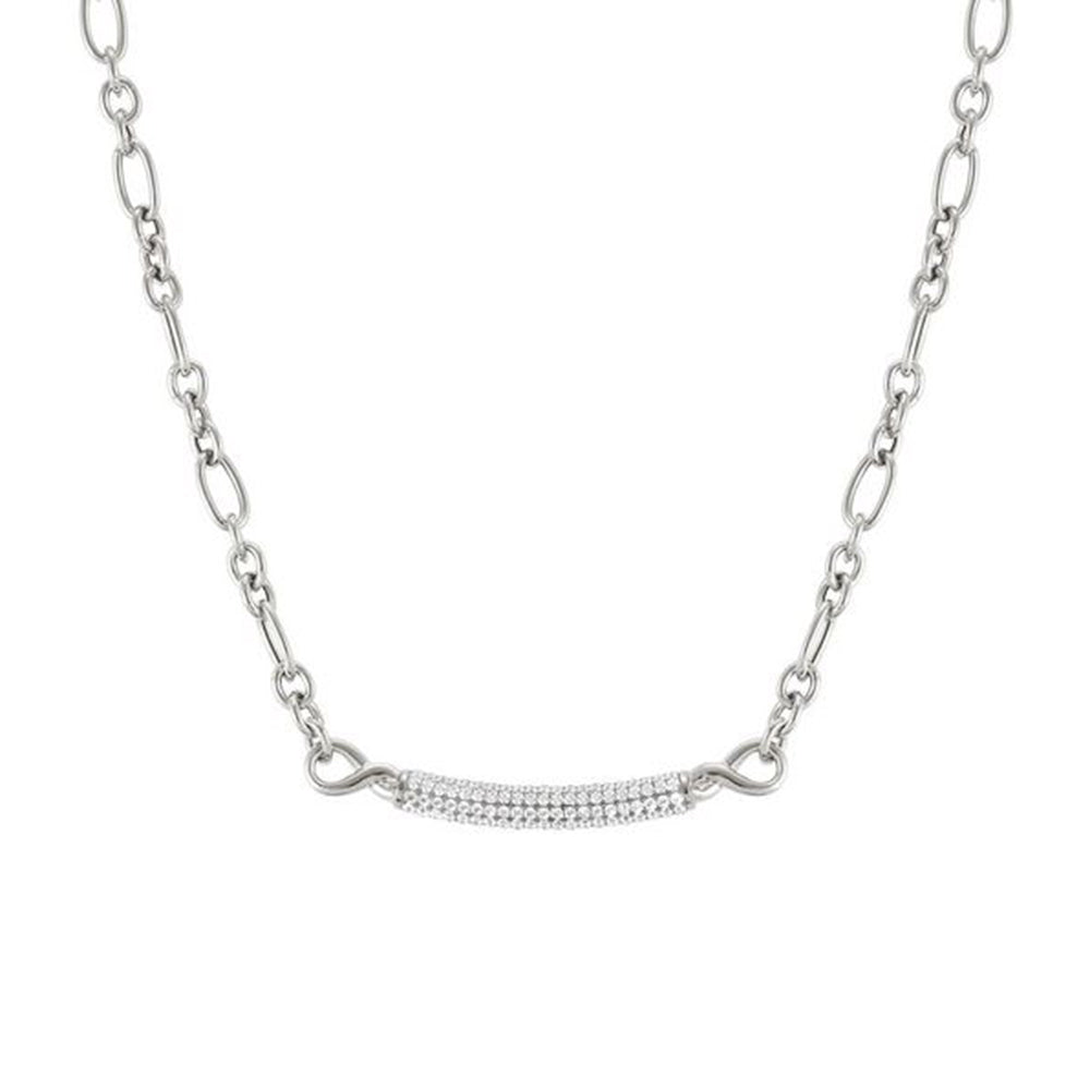 Collana Donna Argento e Cubic Zirconia Endless Nomination