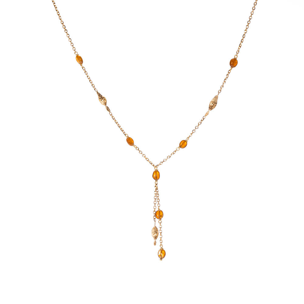 Collana Donna Oro Giallo e Pietre